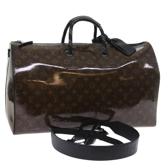 LOUIS VUITTON Monogram Glaze Keepall Bandouliere 50 Bag M43899 LV Auth 55861S - Picture 3 of 15